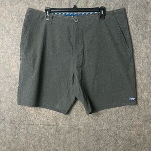 Aftco Men Size 38 Gray Men's Fishing Flat Front‎ Shorts
